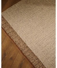 Beżowy wełniany dwustronny dywan tkany ręcznie 160x230 cm Nifelia – Kave Home