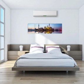 Obraz porannego nieba nad Szanghajem (170x50 cm)