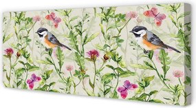 Obraz canvas na ścianę Ptak Ukryty w Trawie