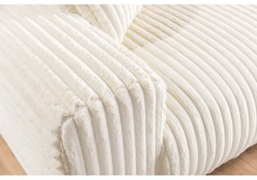 Kremowa sztruksowa sofa 213 cm Justin – Ropez