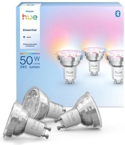Zestaw 3x ściemnialnych żarówek LED Philips Hue WACA GU10/4,7W/230V 2200-6500K