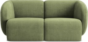 Zielona sofa z tkaniny szenilowej 174 cm Lani – Makamii
