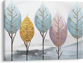 Obraz - Designowe drzewa (70x50 cm)
