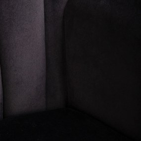 Welurowy fotel w stylu skandynawskim Mills, nóżki naturalne