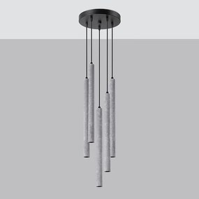 Lampa wisząca PASTELO 5P betonowa