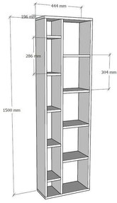Biblioteczka Tomi Sapphire Oak