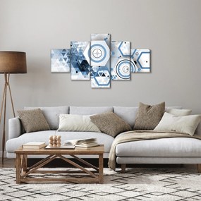 Obraz - Abstrakcja geometryczna (125x70 cm)