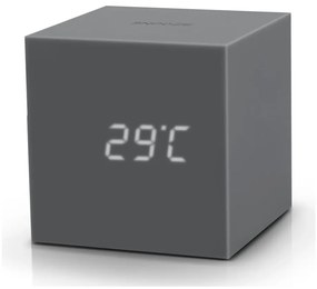 Szary budzik LED Gingko Gravitry Cube
