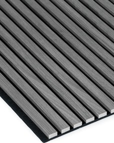 Drewniany panel akustyczny, 2400 x 600 mm, B2BP009, 5 szt, dąb grafitowy