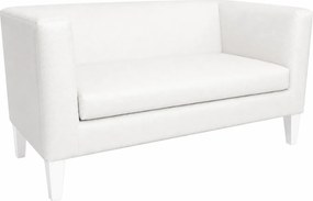 Sofa Monaco : Kolor nogi - Biała, Kolor tkaniny - EKO-SKÓRA - 1D, Typ tkaniny - Eko-skóra , Wysokość nogi - 20 cm
