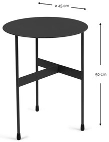 Metalowy okrągły stolik ø 45 cm Mira – Spinder Design