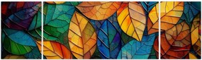 Obraz - Mozaika z liści (170x50 cm)