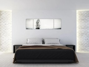 Obraz - Statek płynący po oceanie (170x50 cm)