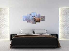 Obraz - Jeleń w krajobrazie (125x70 cm)