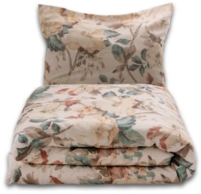 Pościel z mieszanki bawełny i lnu Rose, 220 x 200 cm, 2x 70 x 80 cm