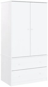 Klasyczna biała drewniana szafa D2-K41