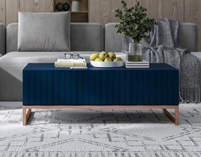 Stolik kawowy TAL 3D 110x54cm granatowy mat/gold