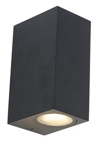 Zewnetrzna Inteligentna nowoczesna lampa ścienna czarna IP44 w komplecie z 2 żarówkami WiFi GU10 - Baleno Nowoczesny Oswietlenie zewnetrzne