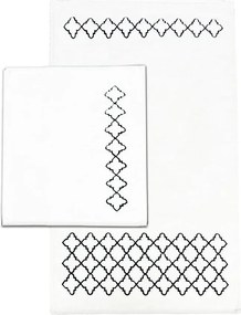 Kremowe dywaniki łazienkowe zestaw 2 szt. 60x100 cm Luxury – Foutastic