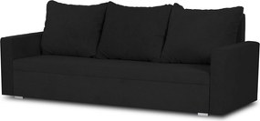 MEGA OKAZJA Sofa kanapa 3 os z funkcją spania DIZY Czarna Tkanina DOT100 Czarny