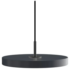 Antracytowa lampa wisząca LED z metalowym kloszem ø 31 cm Asteria Mini – UMAGE