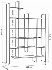 Biblioteczka Manco Anthracite