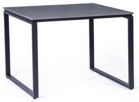 Zestaw 2 rattanowych krzeseł Carla i czarnego stołu Strong – Bonami Essentials