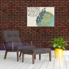 Obraz na szkle - Arkusze abstrakcyjne N⁰1 (70x50 cm)