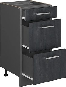 Szafka dolna do kuchni czarny beton 40x60x81.6 r-line