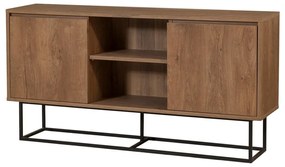 Niska komoda w dekorze orzecha 140x72 cm Rodez – Kalune Design