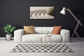 Obraz canvas Artystyczna Kompozycja z Piasku i Kamieni