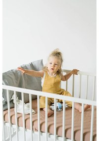 Dziecięca szara lniana poszewka na poduszkę Linen Tales Nature, 40x60 cm