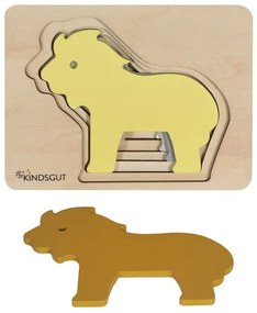 Dziecięce drewniane puzzle Kindsgut Lion