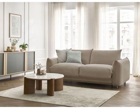 Beżowa rozkładana sofa 214 cm Ernest – Bobochic Paris