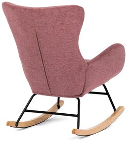 Fotel bujany PINK2, różowy