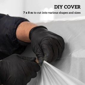 Outsunny Plandeka do Szklarni z Plastiku, Pokrycie Ochronne dla Roślin, Odporna na UV i Wodę, 7 x 8 m