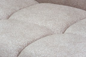 Narożnik Lerio prawostronny z funkcją spania - jasno beżowa dzianina hydrofobowa Blur 02