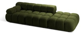 Zielona sofa modułowa z materiału bouclé 288 cm Bellis – Micadoni