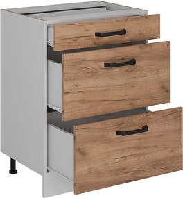 Szafka dolna do kuchni złoty dąb energetyczny 60x46x81.6 r-line