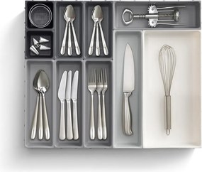 Szary regulowany organizer do szuflady Joseph Joseph Blox