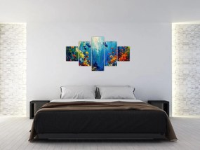 Obraz - Malowanie podwodnego świata (125x70 cm)