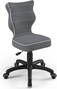 Ergonomiczne krzesło dla dziecka Petit Black rozmiar 4 (133-159 cm)