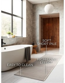 Szaro-kremowy chodnik 80x240 cm Perles Dolomite – Elle Decoration