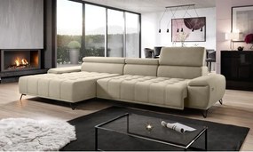 Narożnik PALLADIO MINI z elektryczną regulacją siedziska Lewostronny w tkaninie RIVIERA 21 WERSAL