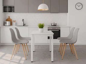 PROMOCJA Biały stół jadalniany z białym blatem TESSA 120x60 cm II. klasa