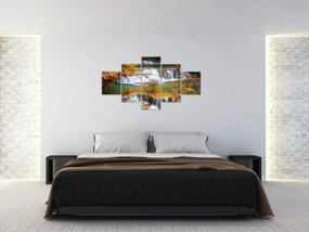 Obraz - Wodospady Huay Mae Khamin, Tajlandia (125x70 cm)