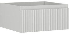 Mexen Rivel szafka łazienkowa podumywalkowa 50 cm, 1 szuflada, ryflowana , szara mat - 91A20-05023-1-BF62