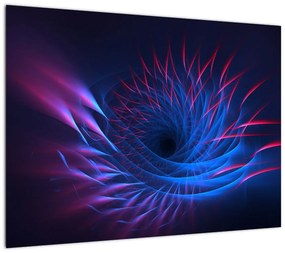 Obraz na szkle - abstrakcja kwiatu (70x50 cm)