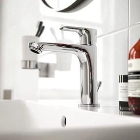 Bateria umywalkowa w kolorze srebra z połyskiem Connect Air – Ideal Standard