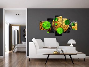 Obraz abstrakcji - Kule (125x70 cm)